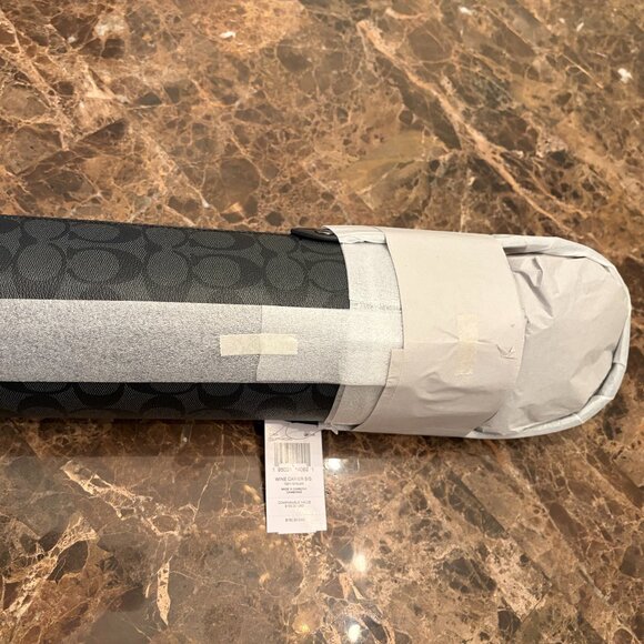 Coach C1504 Wine Carrier in Gunmetal/Charcoal Signature Canvas - Picture 8 of 9